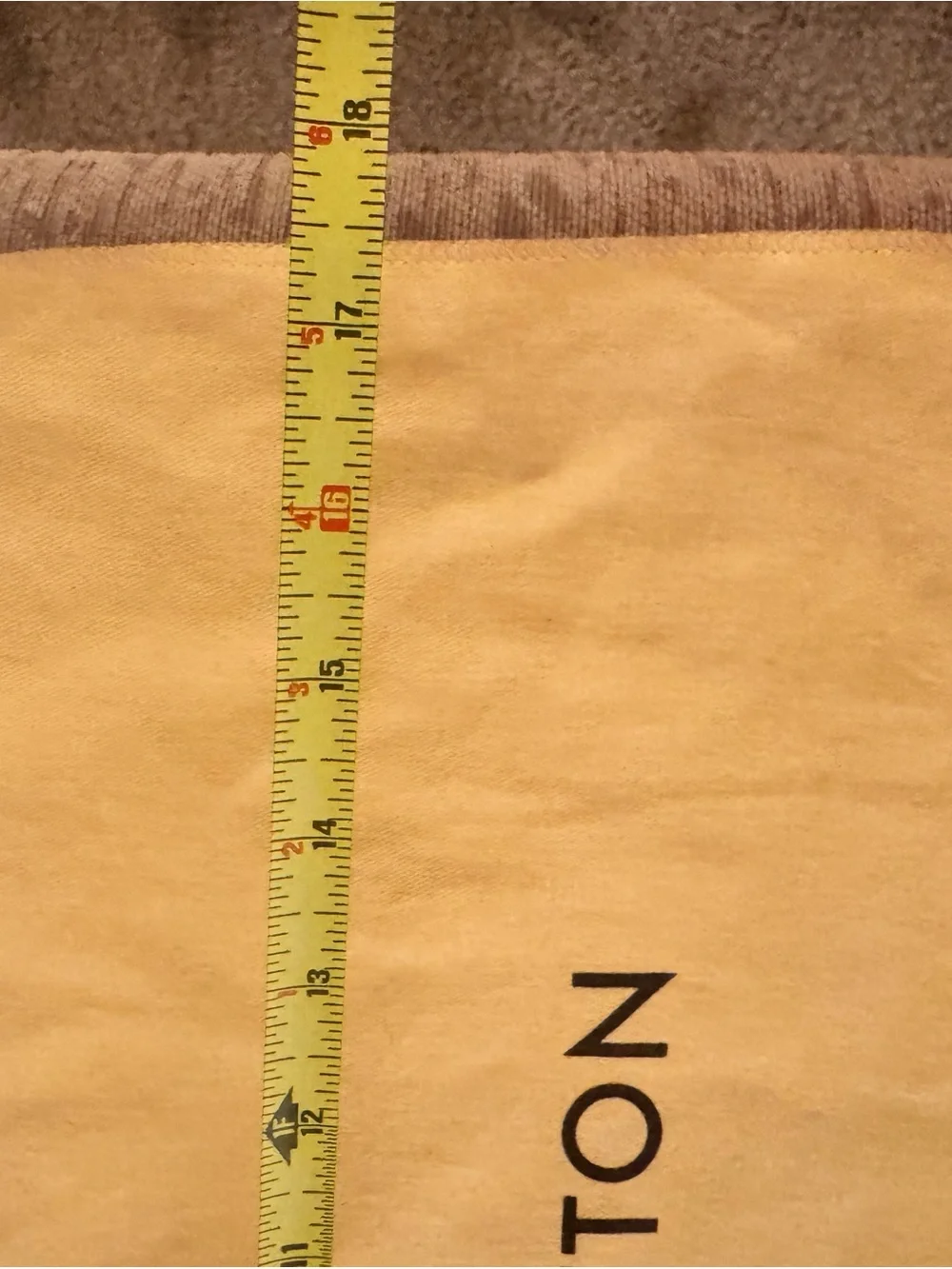 Louis Vuitton Pale Yellow Storage Dust Cover with Logo